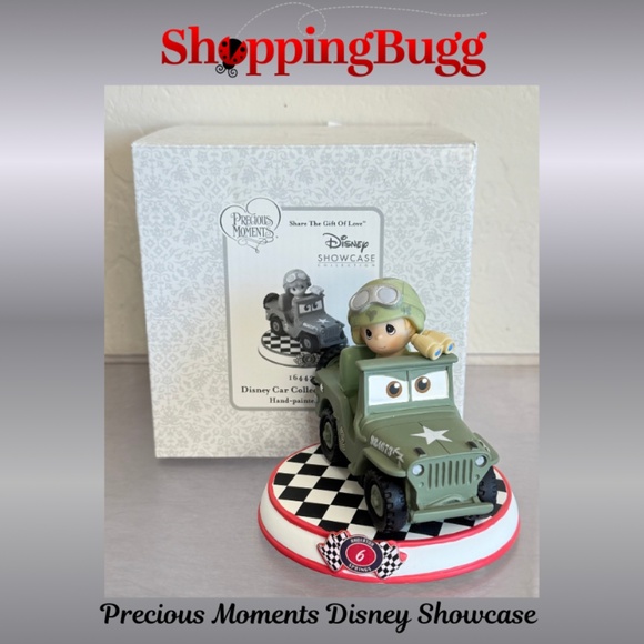 Precious Moments Disney/Pixar Cars Collection - Sarge Figurine 164436 (SB1422) - Picture 1 of 14